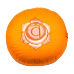 Meditatiekussen met geborduurd symbool Chakra II